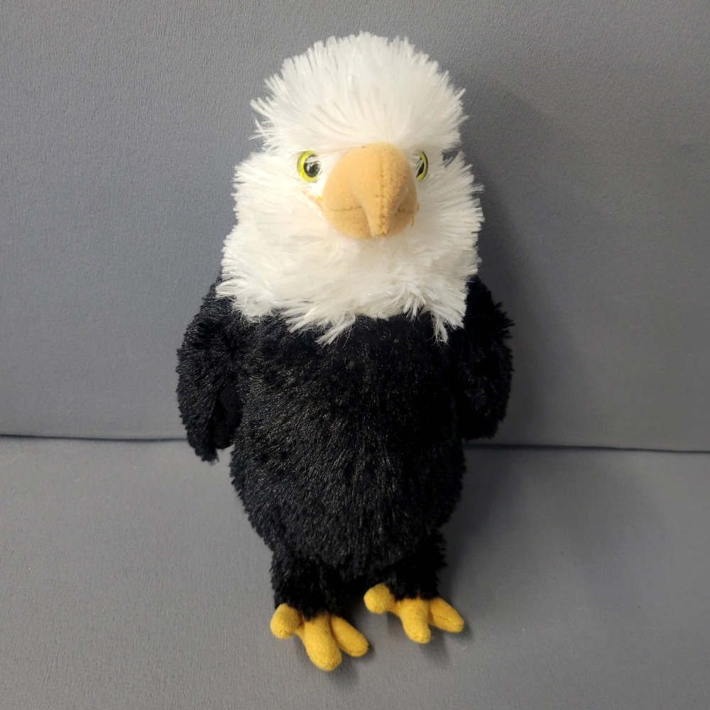 Aurora Bald Eagle Plush‎ Stuffed Animal 8" Realistic Bird Soft Toy